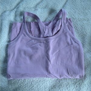 Lululemon Ribbed Pink Tank Top
